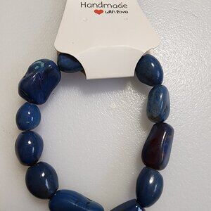 Natural Blue Stone Bracelet